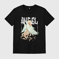 Футболка хлопковая мужская Ангел Элиза - Королева со скальпелем, цвет: черный
