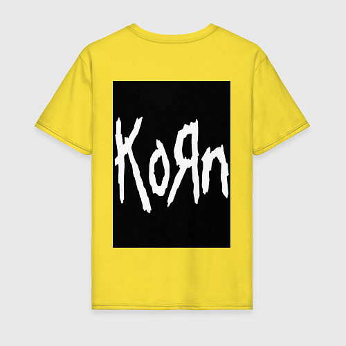 Мужская футболка Korn - The Serenity of Suffering / Желтый – фото 2