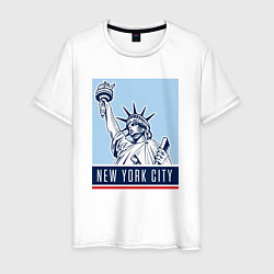 Футболка хлопковая мужская Style New York, цвет: белый