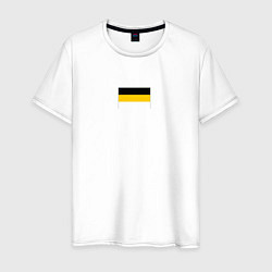 Футболка хлопковая мужская Rus empire minimalism, цвет: белый
