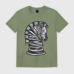 Мужская футболка Шахматная зебра