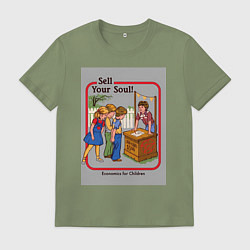 Мужская футболка Продажа души мем