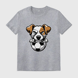 Мужская футболка Футбольный Джек Рассел терьер