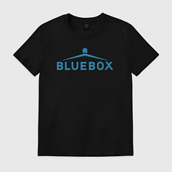 Футболка хлопковая мужская Доктор Кто Bluebox, цвет: черный