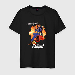 Футболка хлопковая мужская Nuka Cola and Lucy MacLean Fallout, цвет: черный