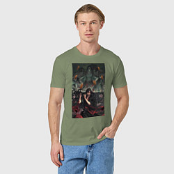 Футболка хлопковая мужская Усянь Вэй повелитель мертвых, цвет: авокадо — фото 2
