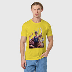 Футболка хлопковая мужская Повесть о конце света Будда, цвет: желтый — фото 2