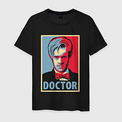 Футболка хлопковая мужская Doctor, цвет: черный