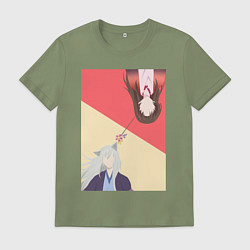 Футболка хлопковая мужская Очень приятно Томоэ, цвет: авокадо