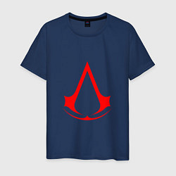 Футболка хлопковая мужская Red logo of assassins, цвет: тёмно-синий