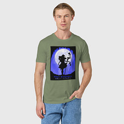 Футболка хлопковая мужская Реинкарнация безработного Рокси Мигурдия волшебниц, цвет: авокадо — фото 2