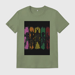 Футболка хлопковая мужская Моя геройская академия Всемогущий Отяко Урарака, цвет: авокадо