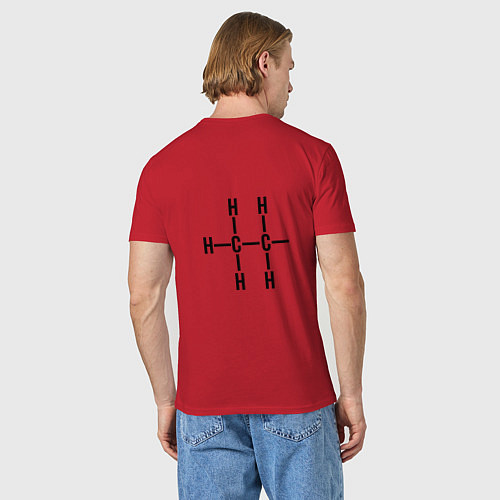 Мужская футболка Формула спирта / Красный – фото 4
