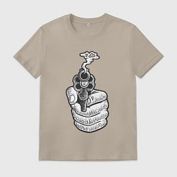 Мужская футболка Дымящийся пистолет