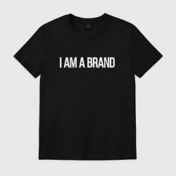 Футболка хлопковая мужская I am a brand, цвет: черный