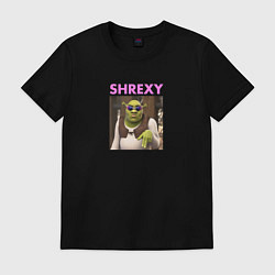 Футболка хлопковая мужская Shrexy Шрэк, цвет: черный