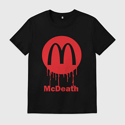 Футболка хлопковая мужская Mcdeath, цвет: черный