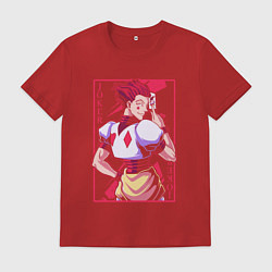 Футболка хлопковая мужская Hunter x Hunter Hisoka Morow, цвет: красный