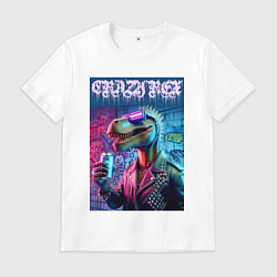 Мужская футболка Crazy rex - ai art fantasy