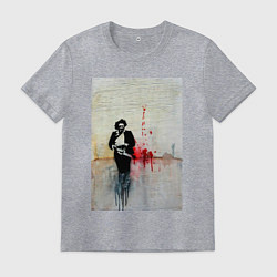 Футболка хлопковая мужская Leatherface, цвет: меланж