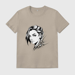 Мужская футболка Девушка эмо