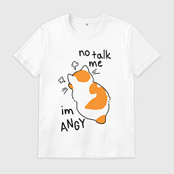 Мужская футболка Не говори со мной - я злюсь