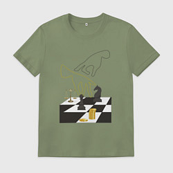 Мужская футболка Шахматная доска с фигурами