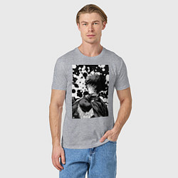 Футболка хлопковая мужская Магическая битва Маки Дзэнин манга, цвет: меланж — фото 2