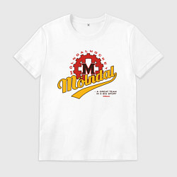 Футболка хлопковая мужская Molndal hockey, цвет: белый