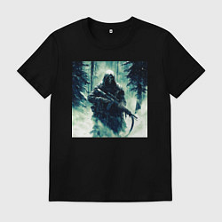 Футболка хлопковая мужская Павший воин, цвет: черный