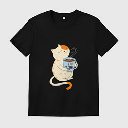 Мужская футболка Кошачье чаепитие
