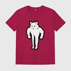 Мужская футболка Кот качок