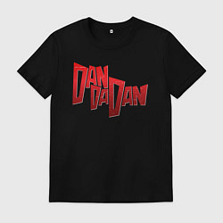 Футболка хлопковая мужская Dandadan Logo, цвет: черный