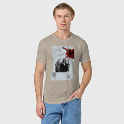 Футболка хлопковая мужская Mr friendly, цвет: миндальный — фото 2