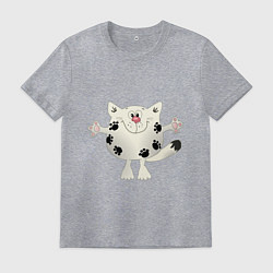 Мужская футболка Кот в лапах