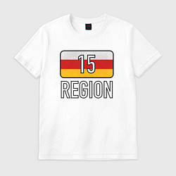 Футболка хлопковая мужская Region 15, цвет: белый