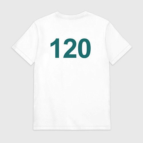 Мужская футболка 120 - Игра в кальмара / Белый – фото 2