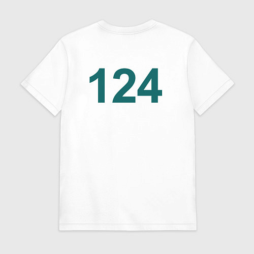 Мужская футболка 124 - Игра в кальмара / Белый – фото 2