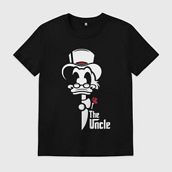 Футболка хлопковая мужская Дональд Дак дядя, цвет: черный