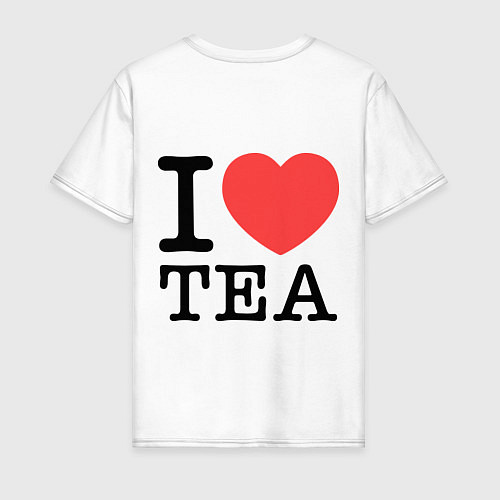 Мужская футболка I love tea / Белый – фото 2