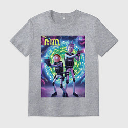 Мужская футболка Рик и Морти - космический спецназ