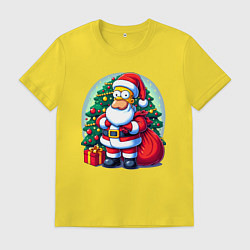 Мужская футболка Santa Simpson - ai art