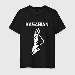 Футболка хлопковая мужская Kasabian - logo, цвет: черный