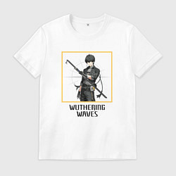 Футболка хлопковая мужская Ровер парень, цвет: белый