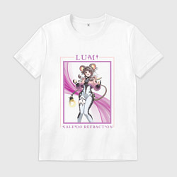 Футболка хлопковая мужская Lumi Kaleido Refraction, цвет: белый