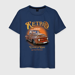 Мужская футболка Ретро гараж и автомобиль Ford F
