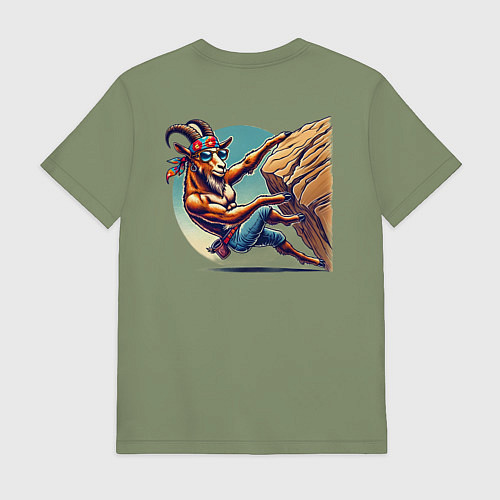 Мужская футболка Безумный горный / Авокадо – фото 2