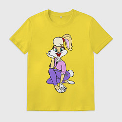 Футболка хлопковая мужская Lola Bunny, цвет: желтый