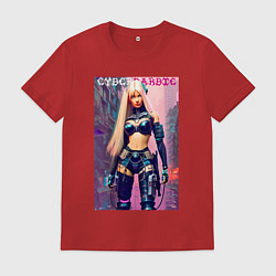 Мужская футболка Cyber Barbie - ai art