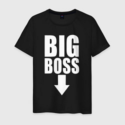 Футболка хлопковая мужская Big boss arrow, цвет: черный